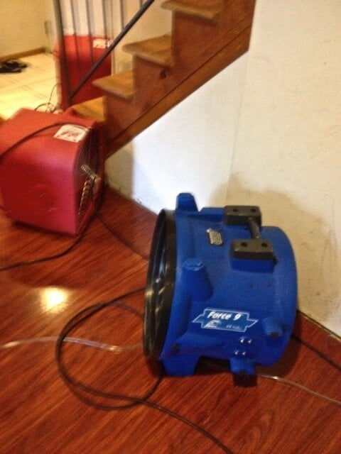 Industrial fans to move the moisture
