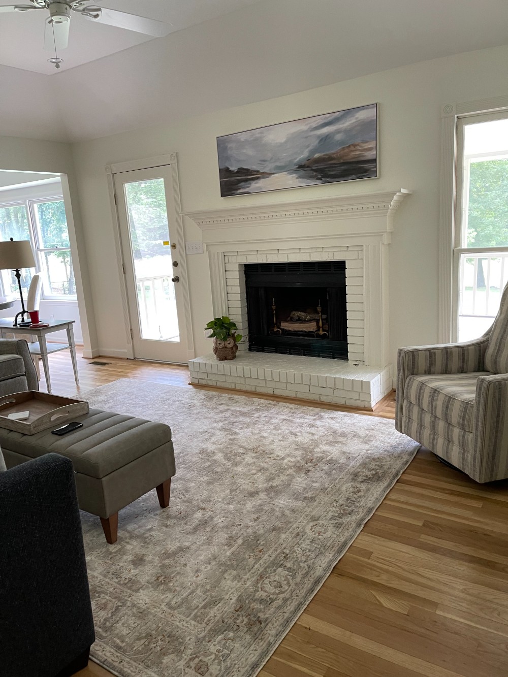 Rainbow Gadsden living room after restoration image