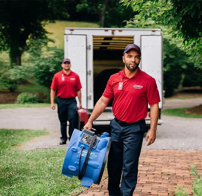  Rainbow Restoration of Dickinson emergency response team responds to a water damage loss at a property in Liverpool, TX.