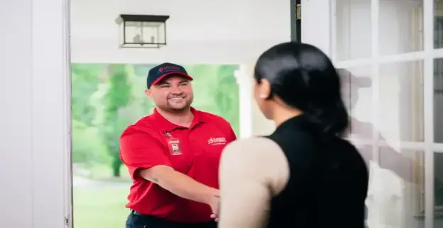 RBW professional handshaking with customer.