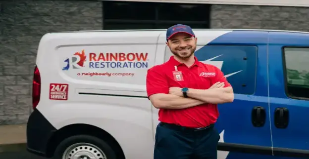 RBW professional in front of the van.