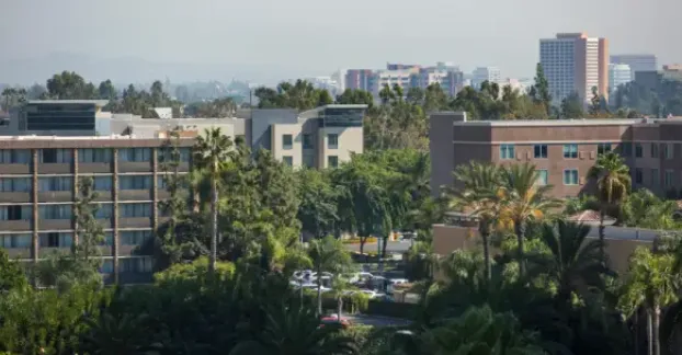 The Anaheim, California, skyline.