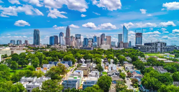 [Charlotte] skyline.