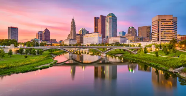 Columbus city skyline