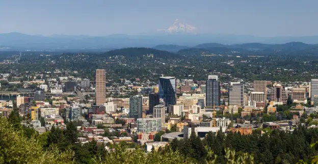 Portland, OR skyline.