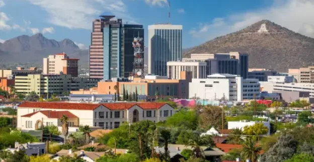 The Tucson, AZ, skyline.