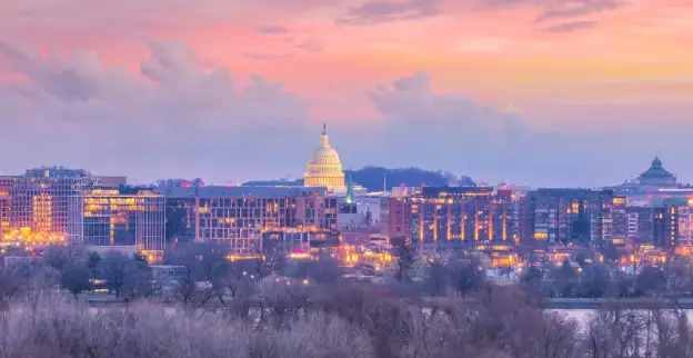 Washington D.C. city skyline