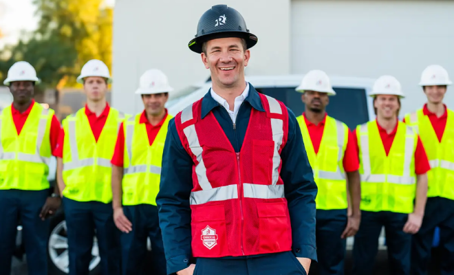 A group of biohazard cleanup professionals.