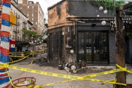 Burned down restaurant.