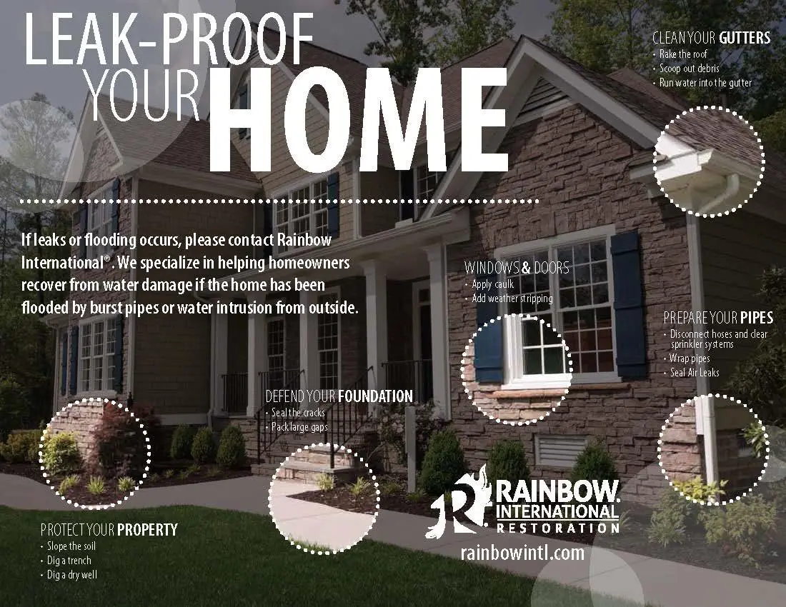 Leak-proofing Your Home Infographic