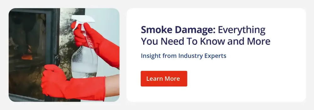 Clickable graphic directing to Rainbow Restoration's blog Smoke Damage: Everything You Need To Know and More.